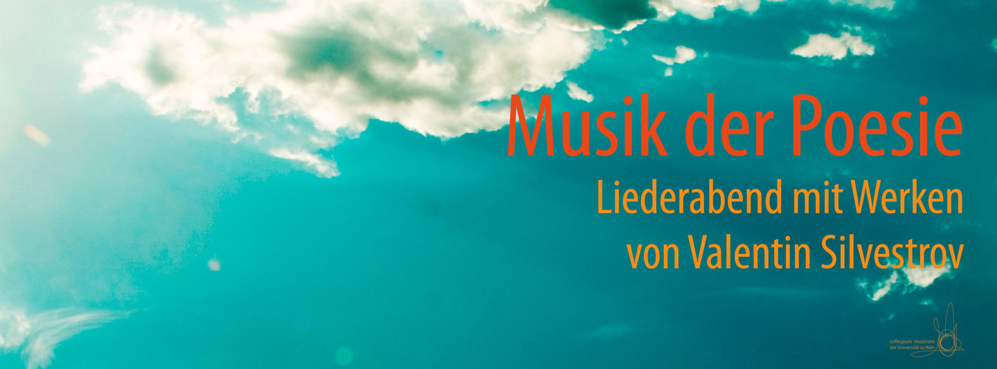 Konzertplakat zu "Musik der Poesie" am 19. Oktober 2017